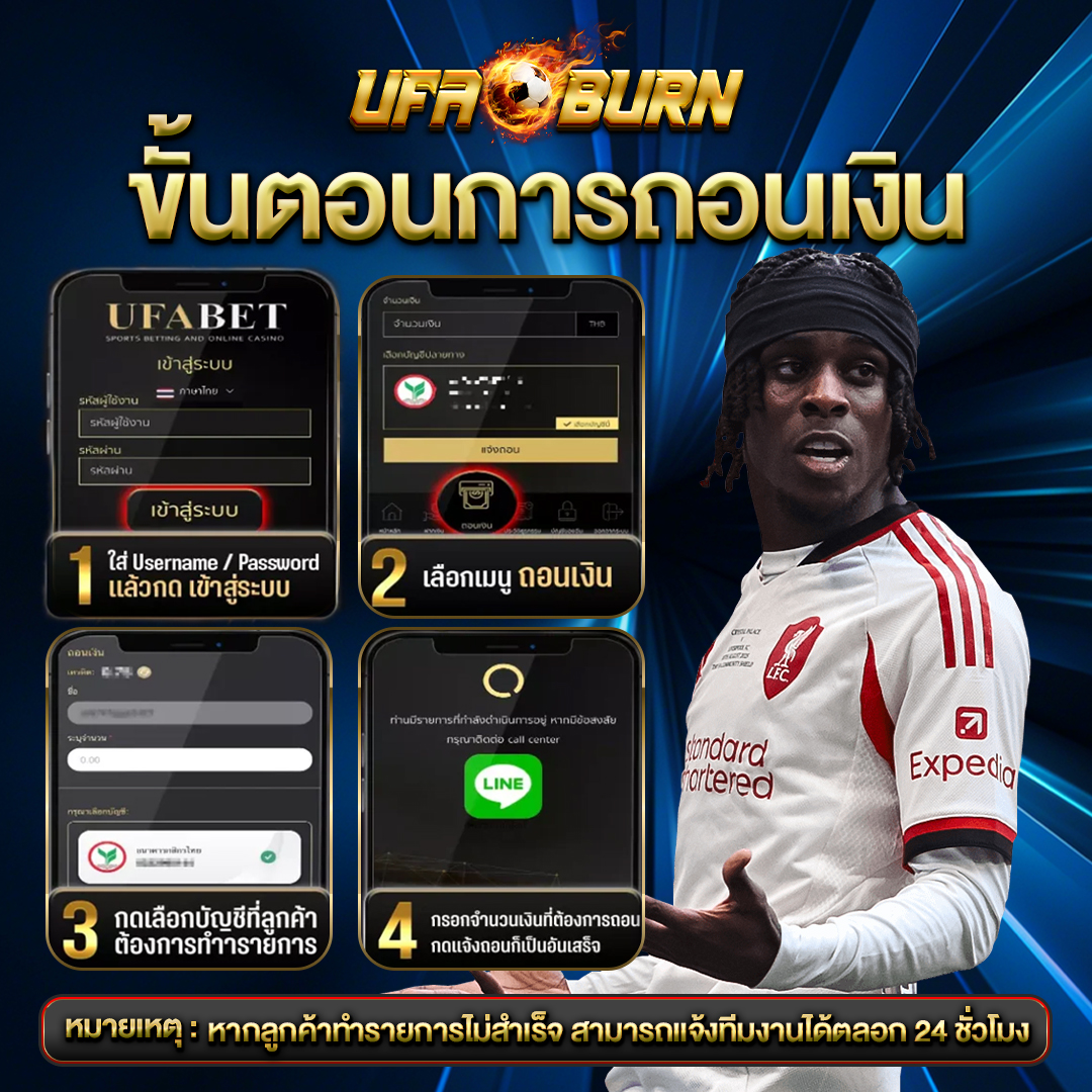 ขั้นตอนการถอนเงิน