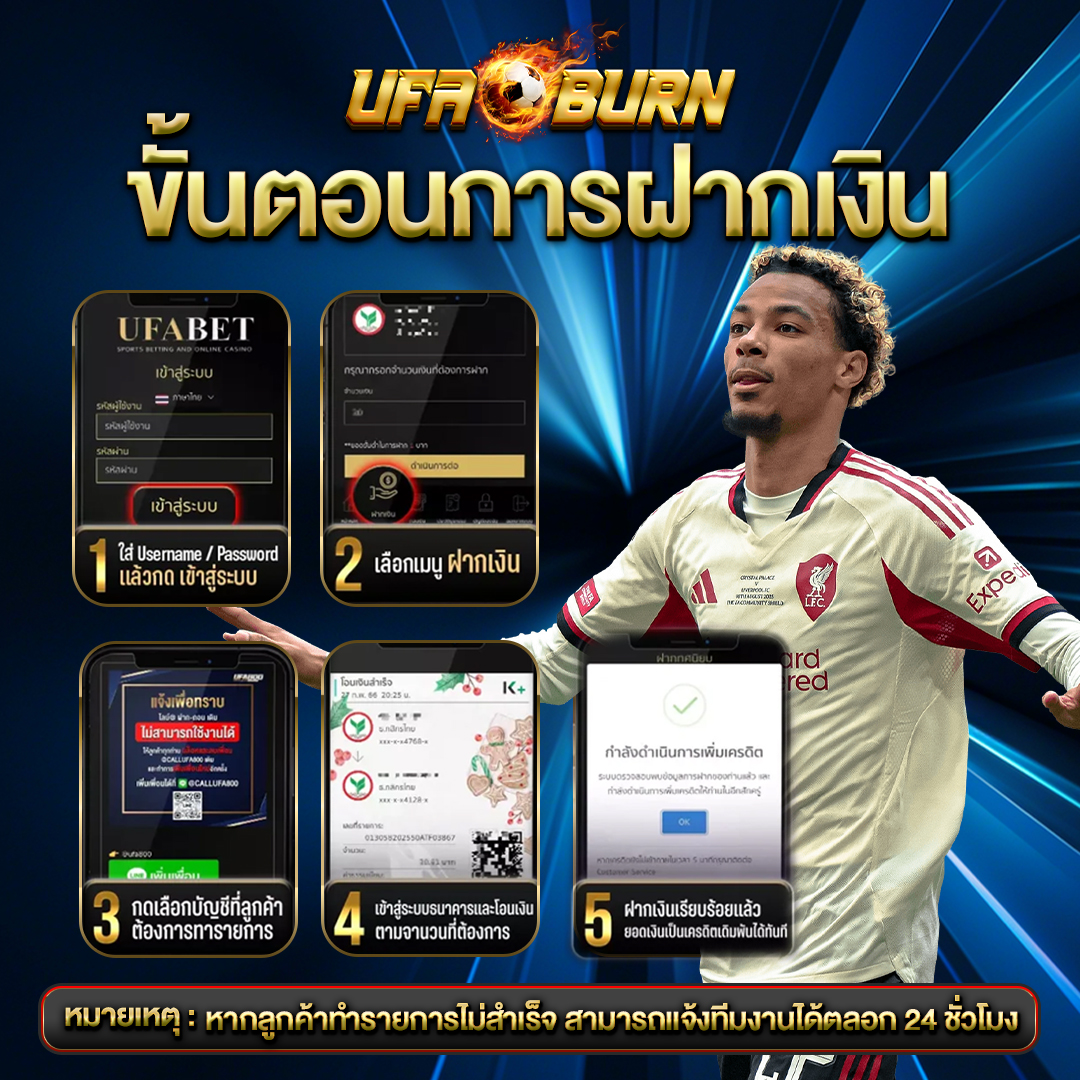 ขั้นตอนการฝากเงิน